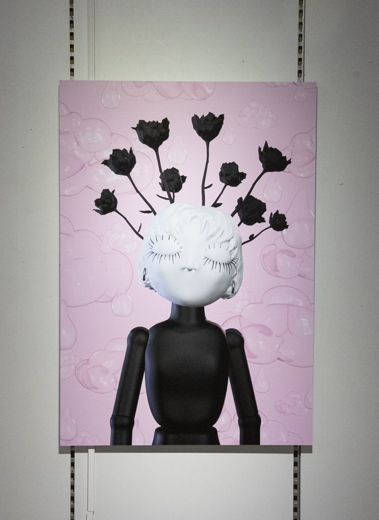 Self portrait.exe | 3D-mallinnus, paperi alumiinikomposiittilevylle | 100 cm x 70 cm | 2025