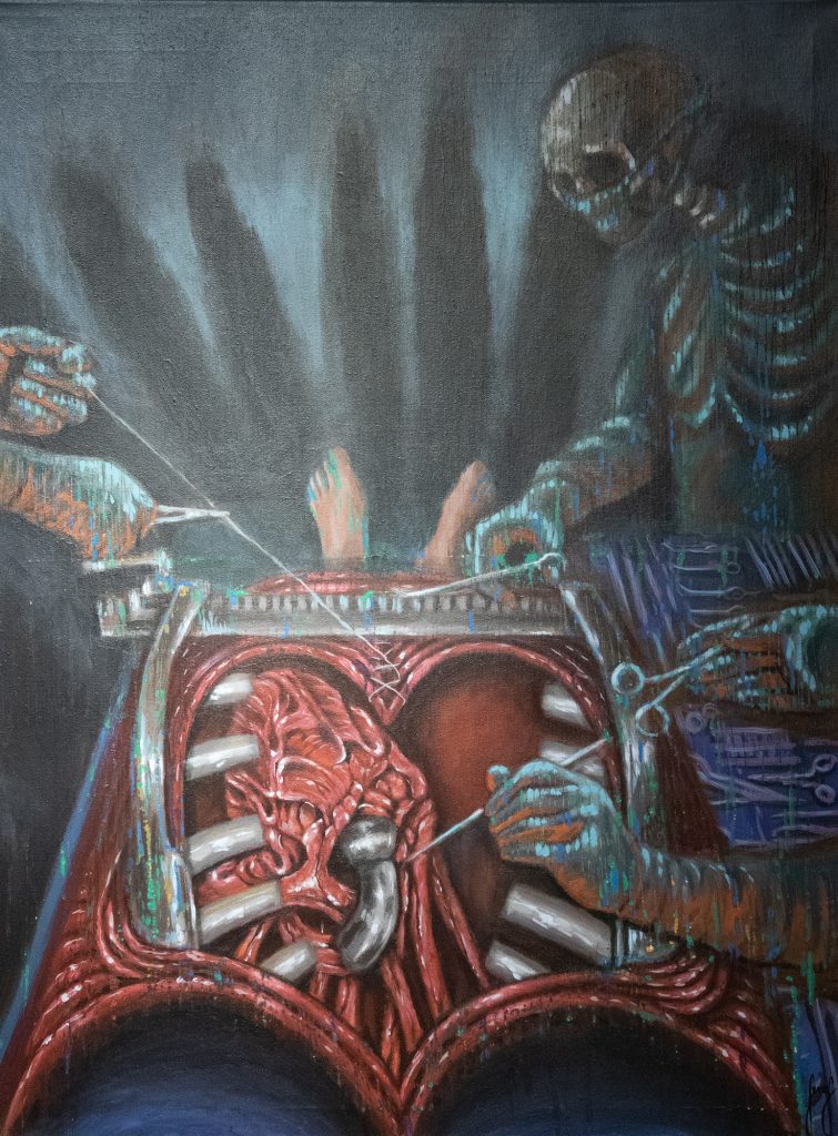 Teko | akryyli kankaalle  80 cm x 60 cm | 2025 