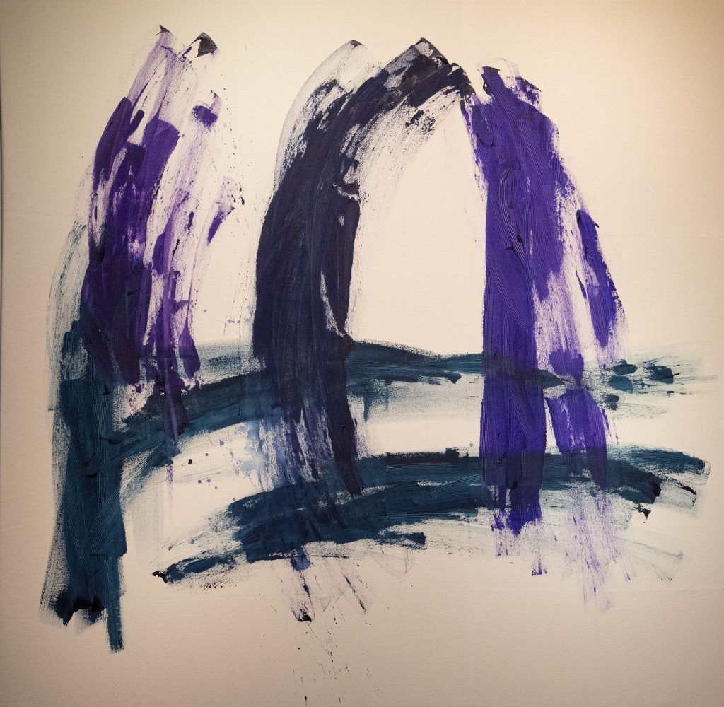 Tammikuu III | akryyli kankaalle | 126 cm x 128 cm | 2025 